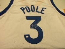 Jordan Poole of the Golden State Warriors signed autographed basketball jersey PAAS COA 610