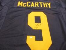 JJ McCarthy of the Michigan Wolverines signed autographed football jersey PAAS COA 880