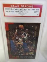 Michael Jordan Bulls 1999 Upper Deck Career Collection #41 graded PAAS Mint 9
