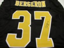 Patrice Bergeron of the Boston Bruins signed autographed hockey jersey PAAS COA 620