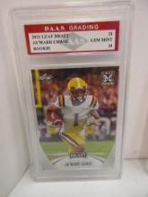 Ja'Marr Chase Bengals 2021 Leaf Draft ROOKIE #31 graded PAAS Gem Mint 10