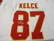 Travis Kelce of the Kansas City Chiefs signed autographed football jersey PAAS COA 372