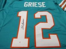 Bob Griese of the Miami Dolphins signed autographed football jersey PAAS COA 510