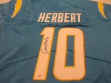 Justin Herbert of the LA Chargers signed autographed football jersey PAAS COA 265