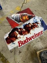 2 Budweiser Signs