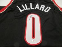 Damian Lillard of the Portland Trail Blazers signed autographed basketball jersey PAAS COA 536
