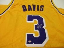 Anthony Davis of the LA Lakers signed autographed basketball jersey PAAS COA 439