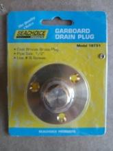 SEACHOICE PRODUCTS #18751 Garboard Drain Plug / Bronze Brass Plug