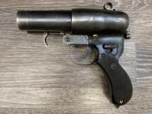 JAPANESE NAMBU TYPE 90 SxS DOUBLE-BARREL FLARE PISTOL W/HOLSTER