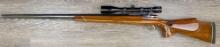 CUSTOM BELGIAN FN COMMERCIAL MAUSER BOLT ACTION RIFLE .25 CAL. w/ SCOPE