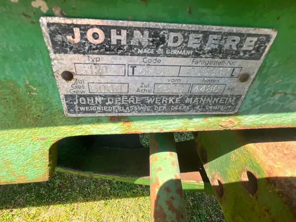 JOHN DEERE 3120 TRACTOR (DIESEL, SN-038813L,