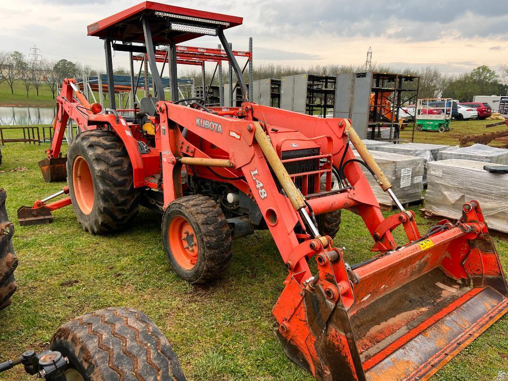 KUBOTA L48 LOADER BACKHOE (6' 4N1 BUCKET, DIESEL,