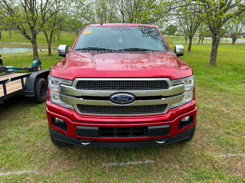 2020 FORD F150 PLATINUM PICKUP **SALVAGE TITLE,