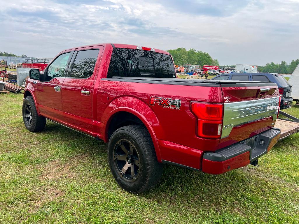 2020 FORD F150 PLATINUM PICKUP **SALVAGE TITLE,