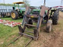 DUKES 7807 TRACTOR **STARTS UP IN GEAR W/SWITCH OF F**(ALLIED FRONT END LOADER, REAR WHEEL WEIGHTS,