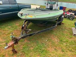 17' CHECKMATE BASS BOAT W/MERCURY 70 MOTOR ** NO