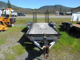 2008 TOWMASTER T-12DD 16' TANDEM AXLE EQUIPMENT TRAILER - GRANTS PASS, OR