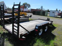 2008 TOWMASTER T-12DD 16' TANDEM AXLE EQUIPMENT TRAILER - GRANTS PASS, OR