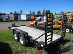 2008 TOWMASTER T-12DD 16' TANDEM AXLE EQUIPMENT TRAILER - GRANTS PASS, OR