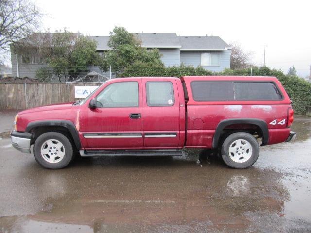 2005 CHEVROLET 1500 LS 4X4 EXTENDED CAB PICKUP W/ CANOPY