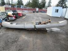 GRUMMAN 18' ALUMINUM CANOE W/ MINN KOTA 3HP ELECTRIC MOTOR