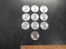 (10) 2022 CANADA ELIZABETH II 1OZ SILVER COINS