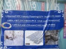 (50) CASES (12 PER CASE) OF 2024 LIFEPROOF SPC 48'' X 7.2'' X 4MM LUXURY CLICK LOCK WATERPROOF