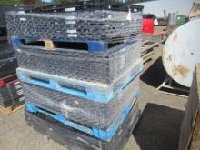 (4) PALLETS OF FOLDABLE STACKABLE PLASTIC PRODUCE TOTES