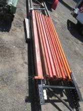 PALLET RACKING - 17' 4'', 16', 10' UPRIGHTS & (10) 8' CROSS ARMS