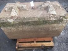 60'' X 30'' X 33'' CONCRETE BARRIER BLOCK