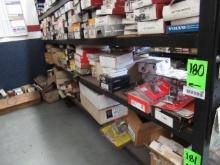 CONTENTS OF SHELF - ASSORTED PISTONS, PISTON RINGS, & OIL PICKUPS