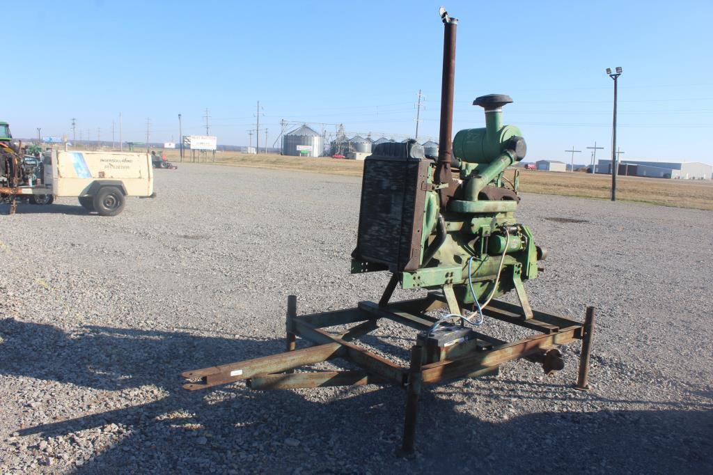 John Deere 6 cyl Diesel Power Unit w/ Trailer