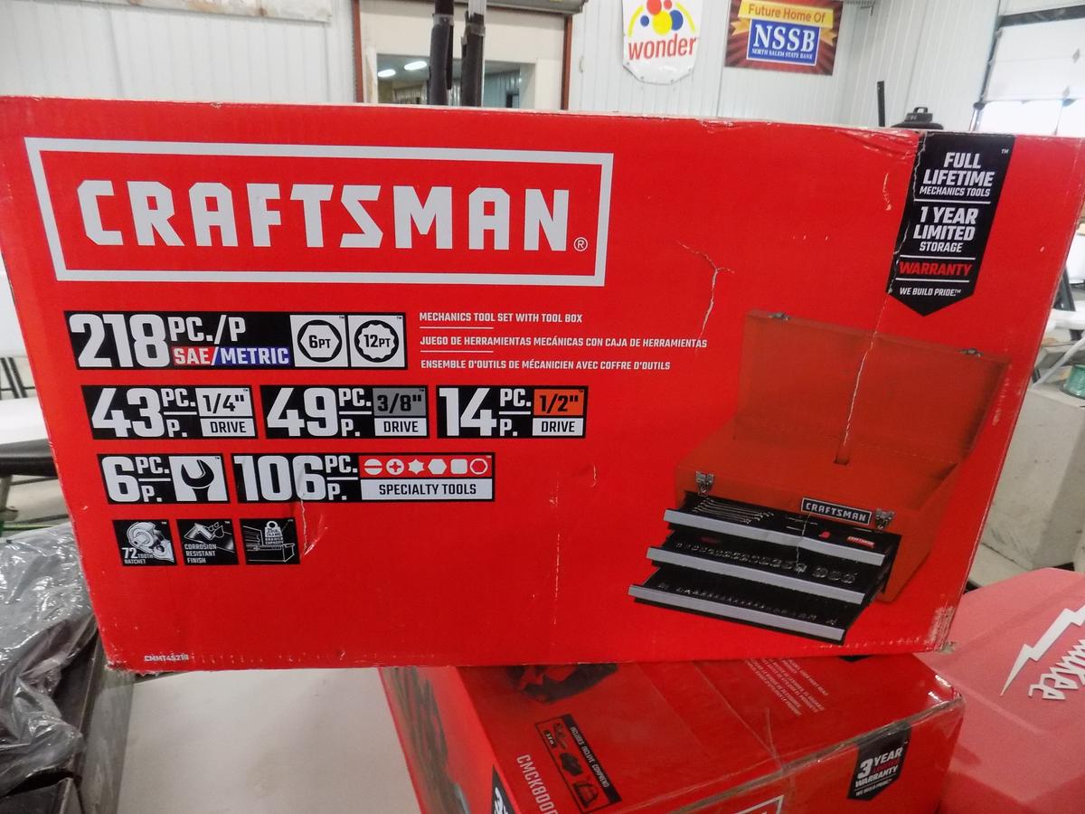 Craftsman 218 Piece Set W/ Toolbox NIB