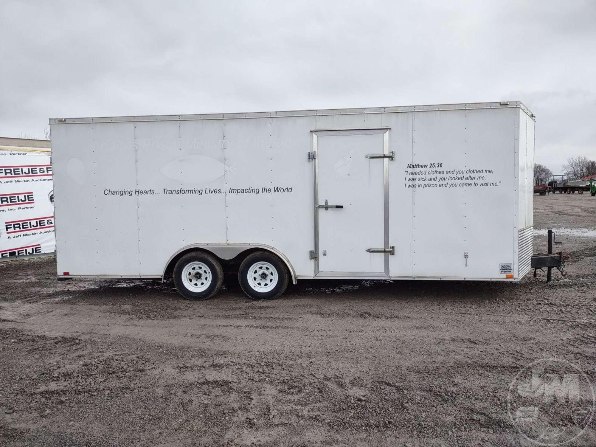 2015 TEAM SPIRIT TRAILERS OF ELKHART, INC. ENCLOSED ENCLOSED TRAILER 8'X22' VIN: 1T9LV2223FE661701