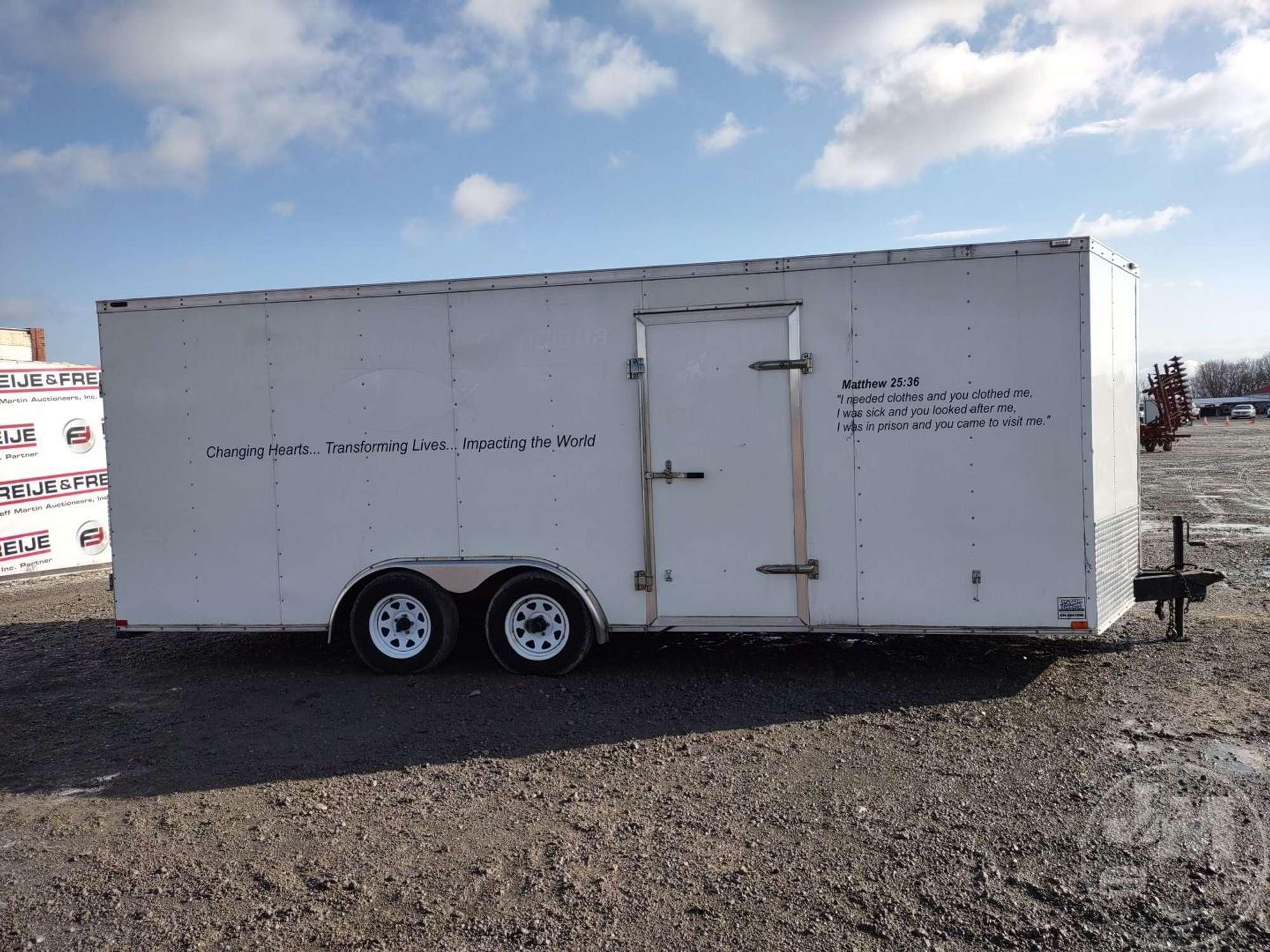 2015 TEAM SPIRIT TRAILERS OF ELKHART, INC. ENCLOSED ENCLOSED TRAILER 8'X22' VIN: 1T9LV2229FE661699