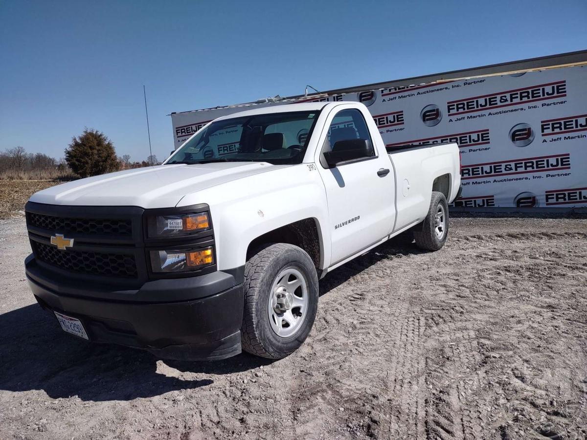 2014 CHEVROLET SILVERADO 1500 REGULAR CAB PICKUP VIN: 1GCNCPEHXEZ331241