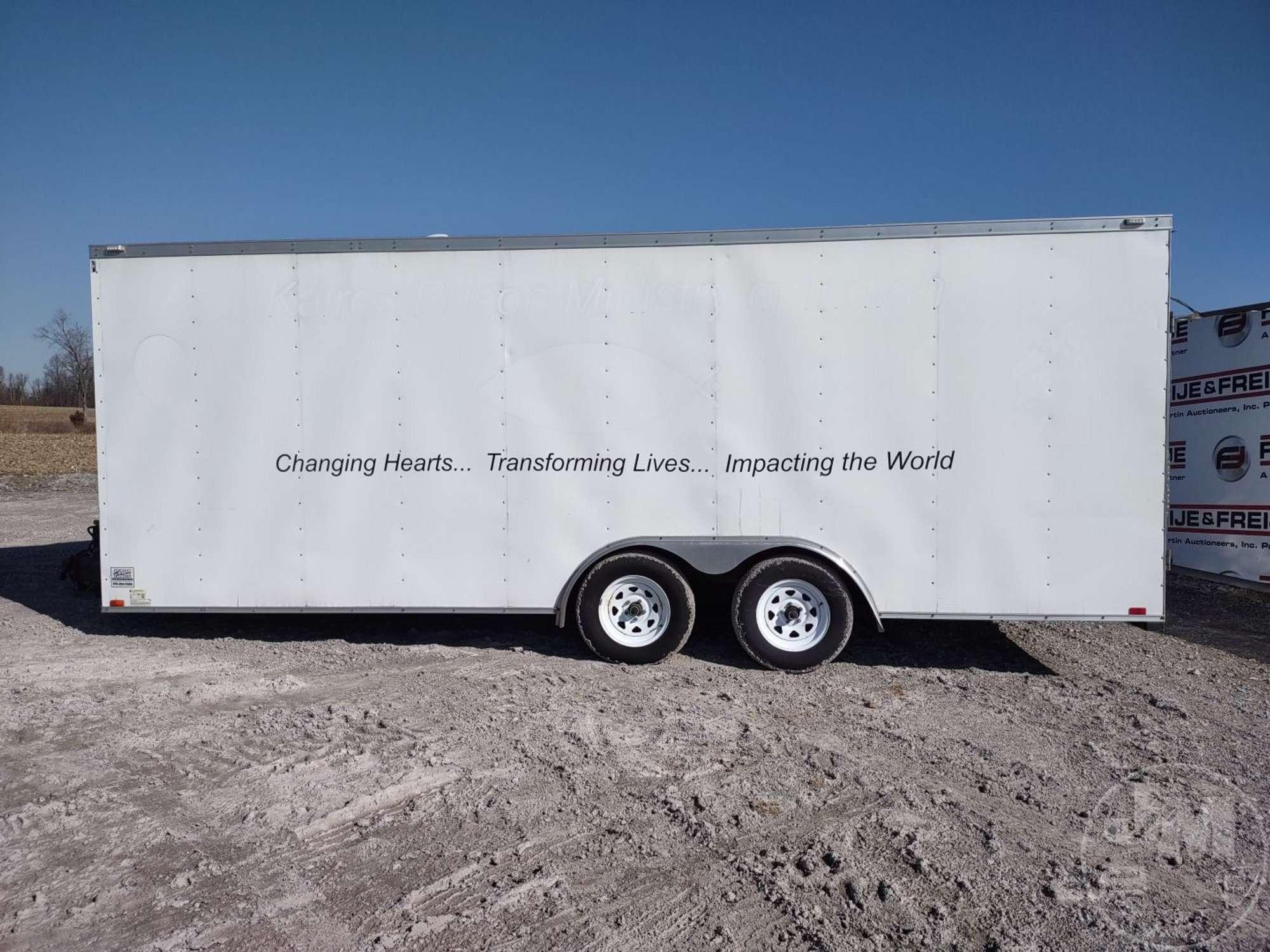 2015 TEAM SPIRIT TRAILERS OF ELKHART, INC. ENCLOSED ENCLOSED TRAILER 8'X22' VIN: 1T9LV2225FE661702