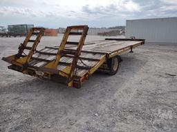 1985 HUDSON FLATBED EQUIPMENT TRAILER 8'X16' VIN: 10HHTD1D9F1000025