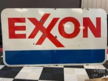 EXXON ENAMEL SIGN, DOUBLE SIDED, 7’...... X 4’......