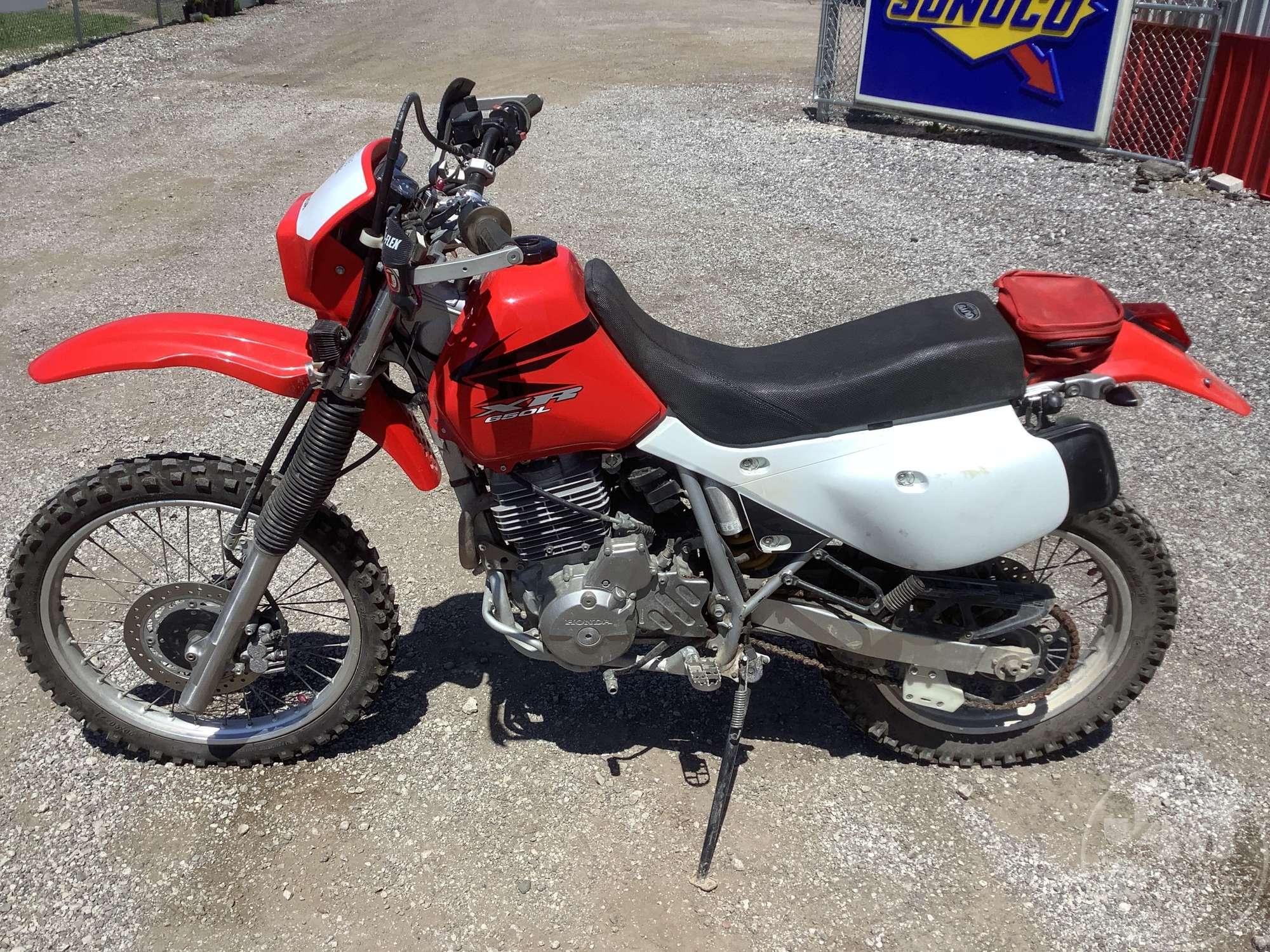 2007 HONDA XR650L MOTORCYCLE VIN: JH2RD06087K501825