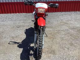 2007 HONDA XR650L MOTORCYCLE VIN: JH2RD06087K501825