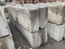 SET OF 4 CONCRETE BARRIERS