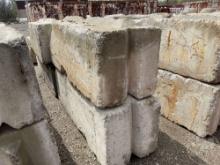 SET OF 4 CONCRETE BARRIERS