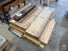 Pallet of Assorted Shelving and Desk