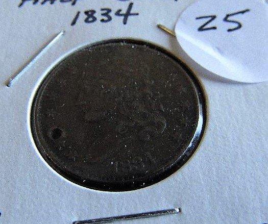 1834 Half Cent