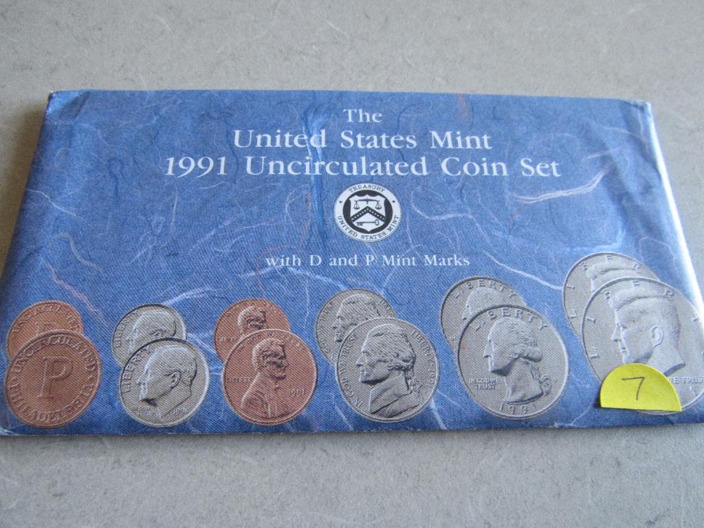 1991 US Mint Unc. Coin Set