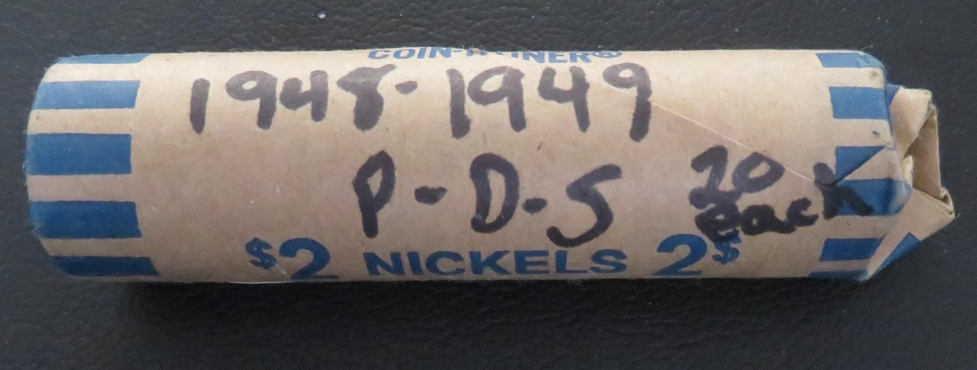 1948-1948 P/D/S- (1) Roll Nickels