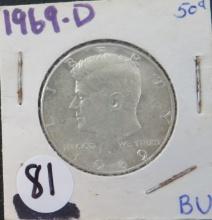 1969-D Kennedy Half Dollar