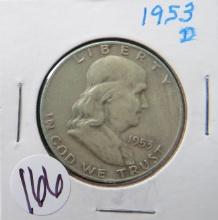 1953-D Franklin Half Dollar