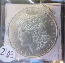 1884-P Silver Morgan Dollar